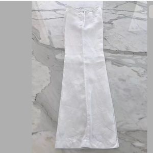 LIDA BADAY Size 4 Off White Cotton Polyamide Rhombus Pleated Skirt